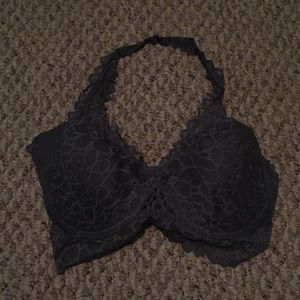 VS PINK Grey Halter Bralette